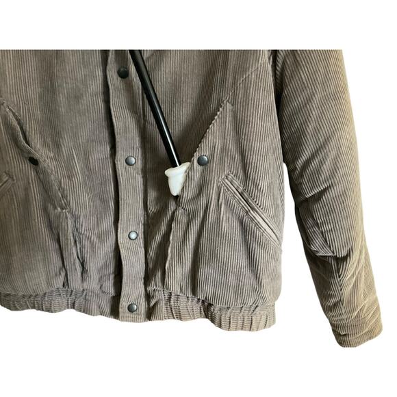 Woodlands Men's Large Vintage Jacket Corduroy Quilted David Peyser Snap Pockets - Picture 10 of 13